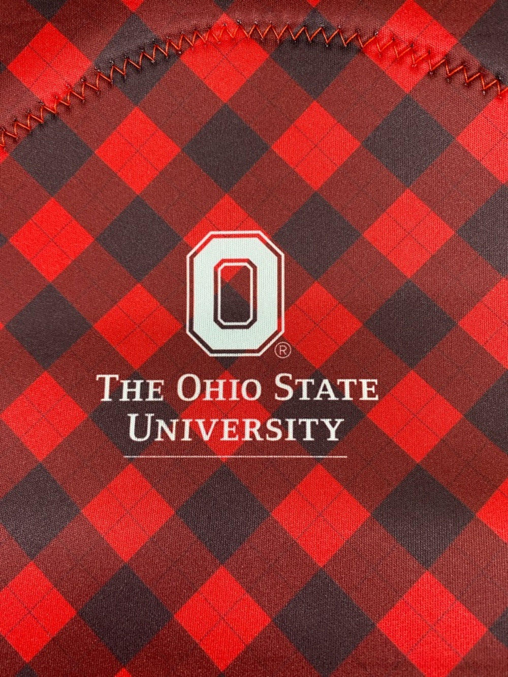 OHIO STATE Buffalo Plaid Zippered Insulated Neoprene Lunch Tote Caddy—New in Bag